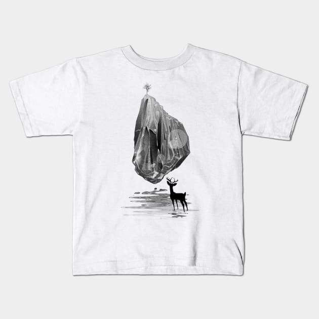 surreal landscape Kids T-Shirt by gh30rgh3